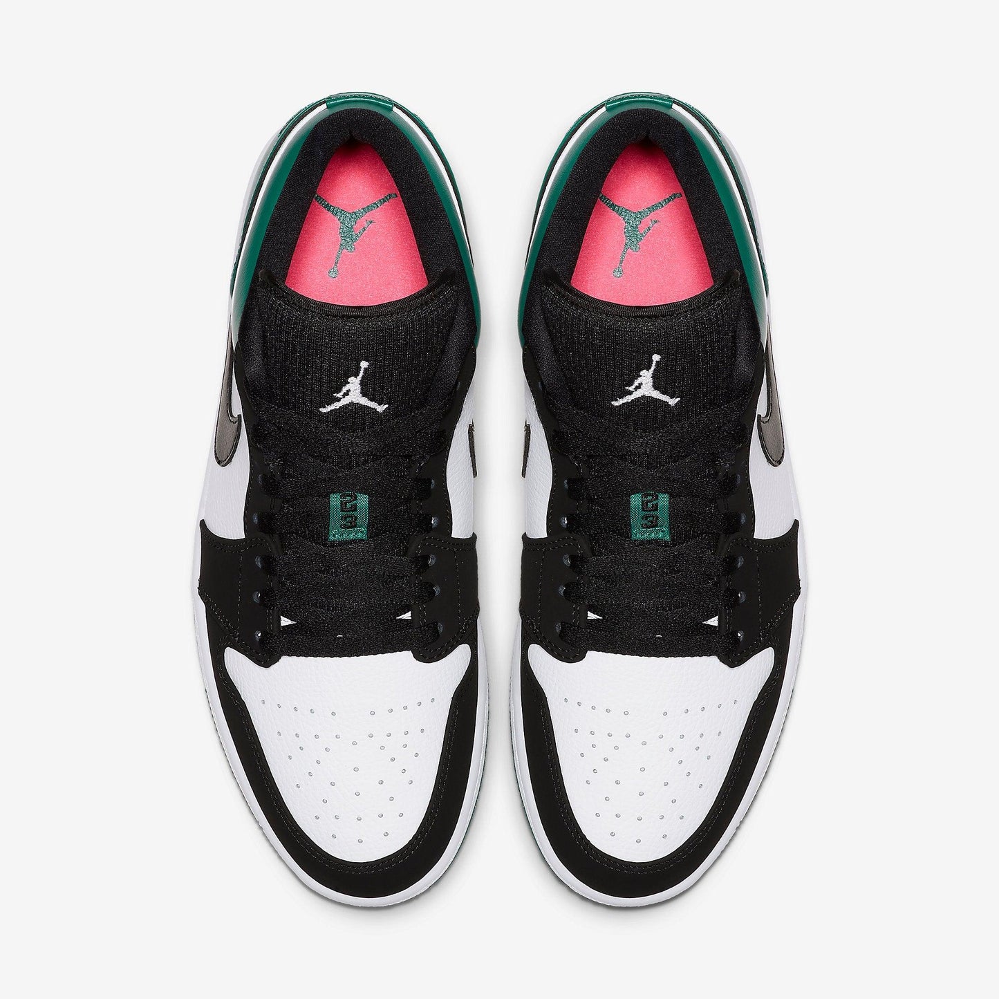 Air Jordan 1 Low White Black Mystic Green